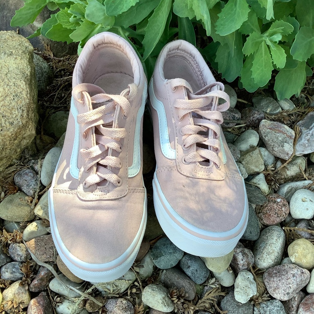 Vans Old Skool Sneakers Light Pink Sz 2.5 - Picture 4 of 5